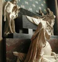 Paris, Cathedrale Notre-Dame, Tombeau sculpte par Pigalle (photo Rene Peyre)